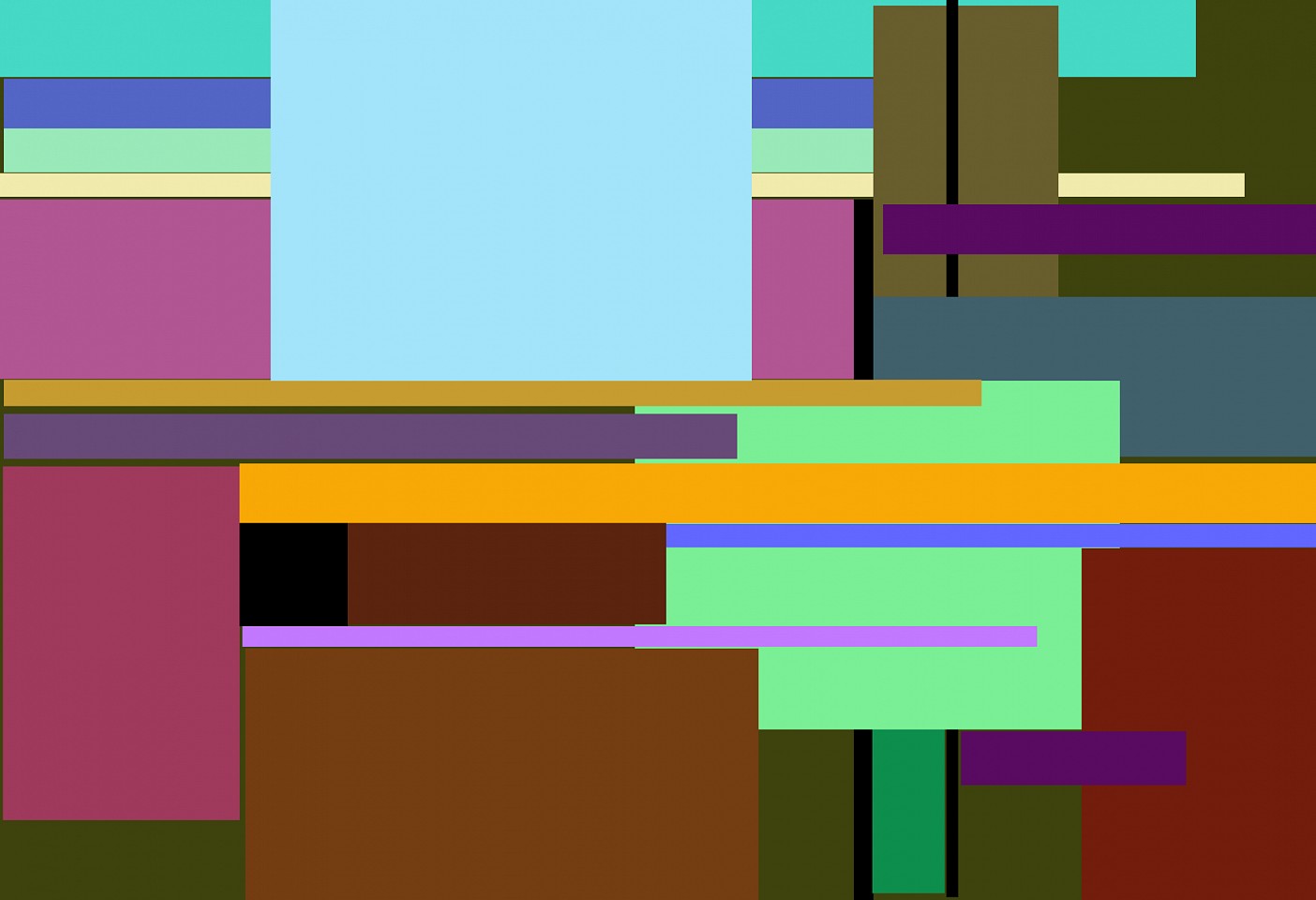 Dane Albert, Color Blocks #17, 2023
Acrylic on canvas (Concept), 48 x 60 in. (121.9 x 152.4 cm)
Series of colored blocks in multiple configurations
DA.cb-2023-017