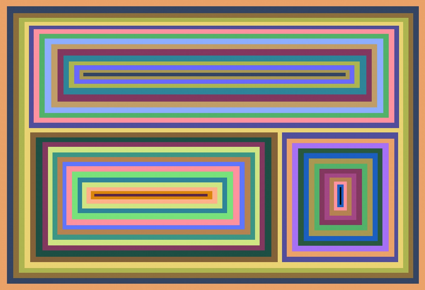 Dane Albert, Color Blocks #22, 2023
Acrylic on canvas (Concept), 48 x 60 in. (121.9 x 152.4 cm)
Series of colored blocks in multiple configurations
DA.cb-2023-022