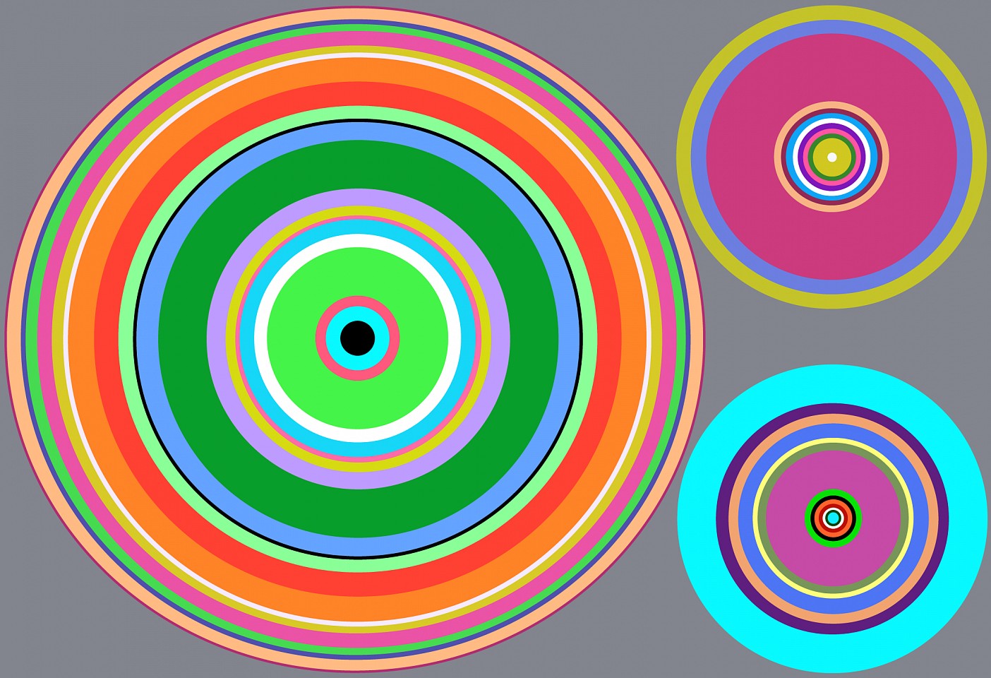 Dane Albert, Circles #26 Dusk, 2023
Acrylic on canvas (Concept), 48 x 72 in. (121.9 x 182.9 cm)
Series of colored lines and shapes in multiple configurations
DA.2023-026-dusk