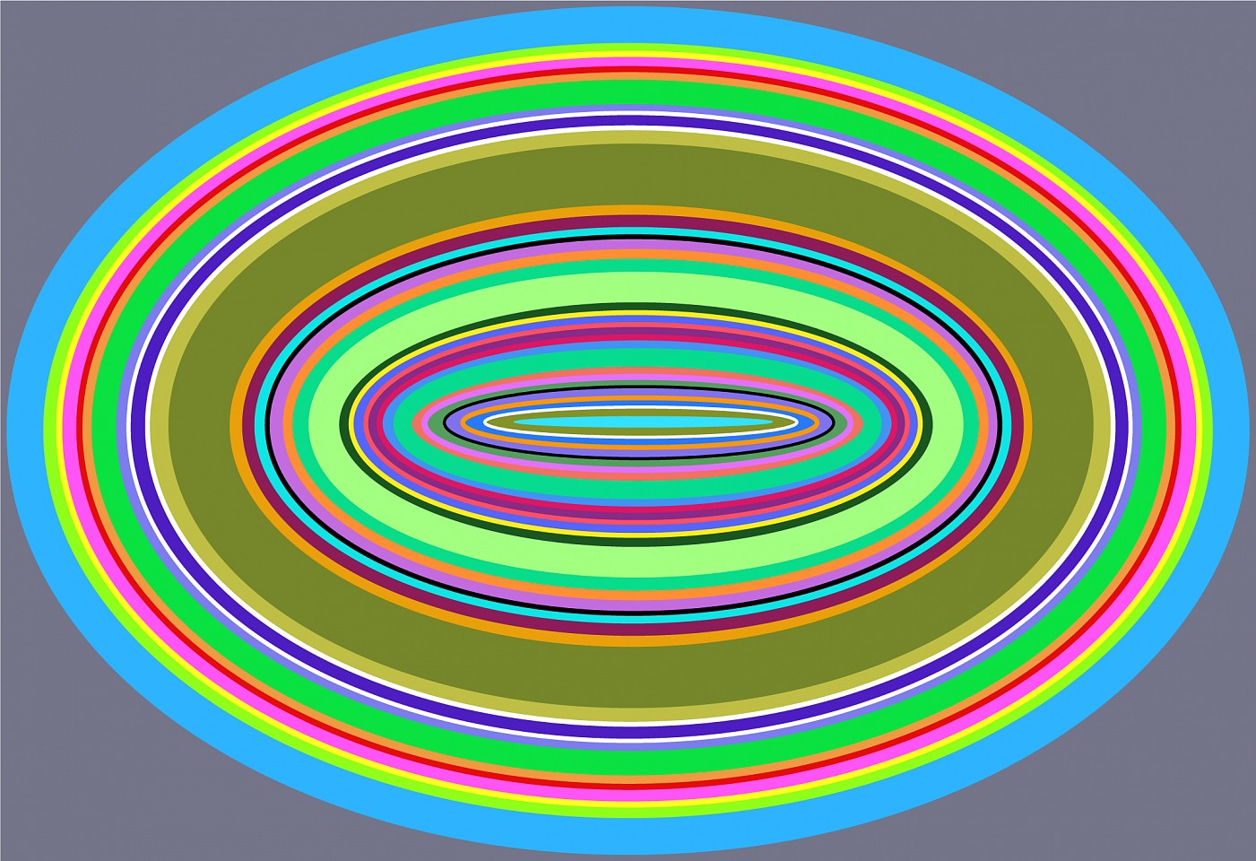 Dane Albert, Circles #27 Dusk, 2023
Acrylic on canvas (Concept), 48 x 72 in. (121.9 x 182.9 cm)
Series of colored lines and shapes in multiple configurations
DA.2023-027-dusk