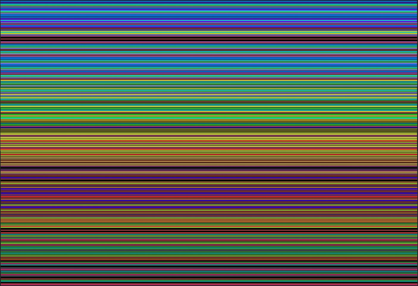 Dane Albert, Color Sticks #15 Night, 2023
Acrylic on canvas (Concept) © 2024 Dane Albert, 48 x 72 in. (121.9 x 182.9 cm)
Series of colored lines and shapes in multiple configurations
DA.2023.sticks-015-night