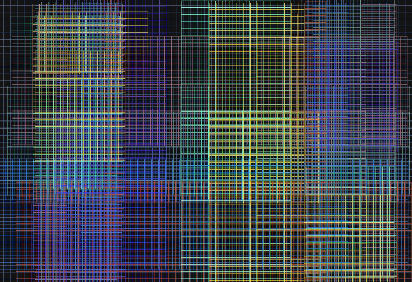 Dane Albert, Color Blocks #31 Night Lines, 2023
Acrylic on canvas (Concept), 48 x 60 in. (121.9 x 152.4 cm)
Series of colored blocks in multiple configurations
DA.cb-2023-031-night-lines
