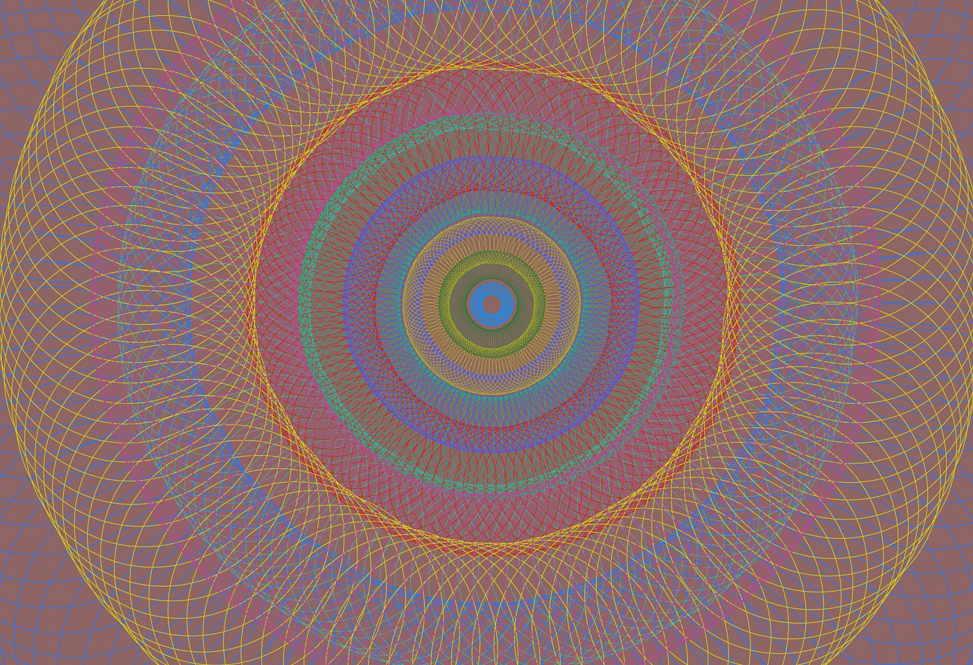 Dane Albert, Circles #36 Dusk, 2023
Acrylic on canvas (Concept), 48 x 72 in. (121.9 x 182.9 cm)
Series of colored lines and shapes in multiple configurations
DA.2023-036-dusk