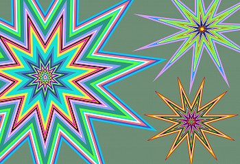 Dane Albert - C O L O R  S H A P E S: Color Stars #8 Dusk, 2023