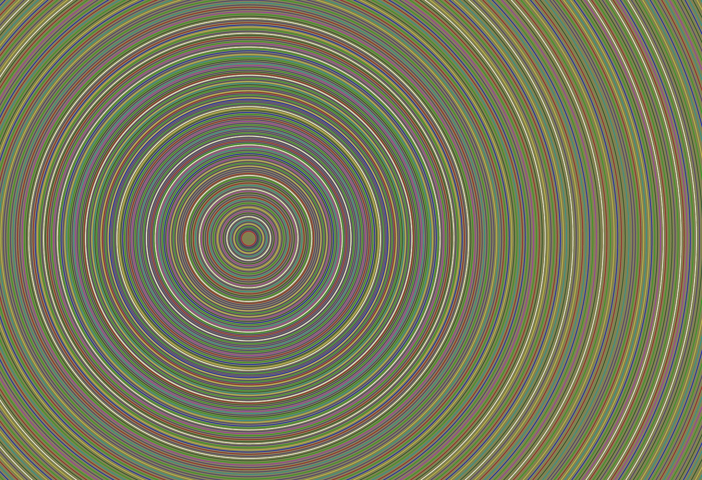 Dane Albert, Circles #40 Multi-Color Dusk, 2023
Acrylic on canvas (Concept), 48 x 72 in. (121.9 x 182.9 cm)
Series of colored lines and shapes in multiple configurations
DA.2023-040-multicolor-dusk