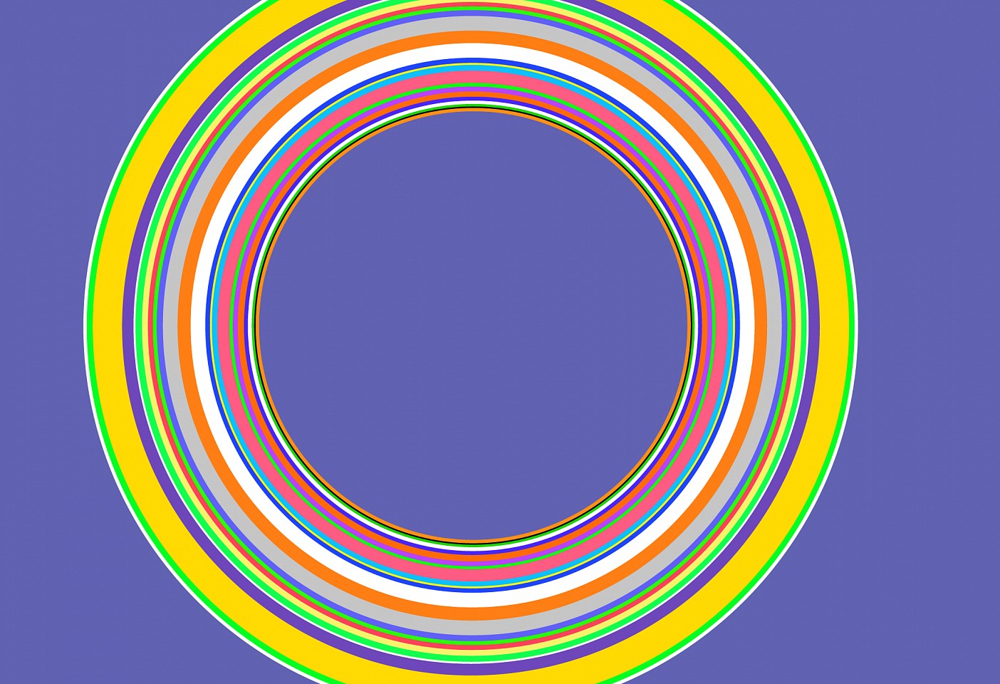 Dane Albert, Circles #42, 2023
Acrylic on canvas (Concept), 48 x 72 in. (121.9 x 182.9 cm)
Series of colored lines and shapes in multiple configurations
DA.2023-042