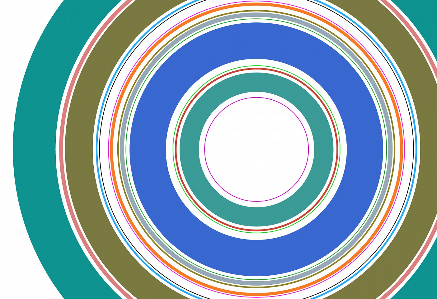 Dane Albert, Circles #43 Day, 2023
Acrylic on canvas (Concept), 48 x 72 in. (121.9 x 182.9 cm)
Series of colored lines and shapes in multiple configurations
DA.2023-043-day