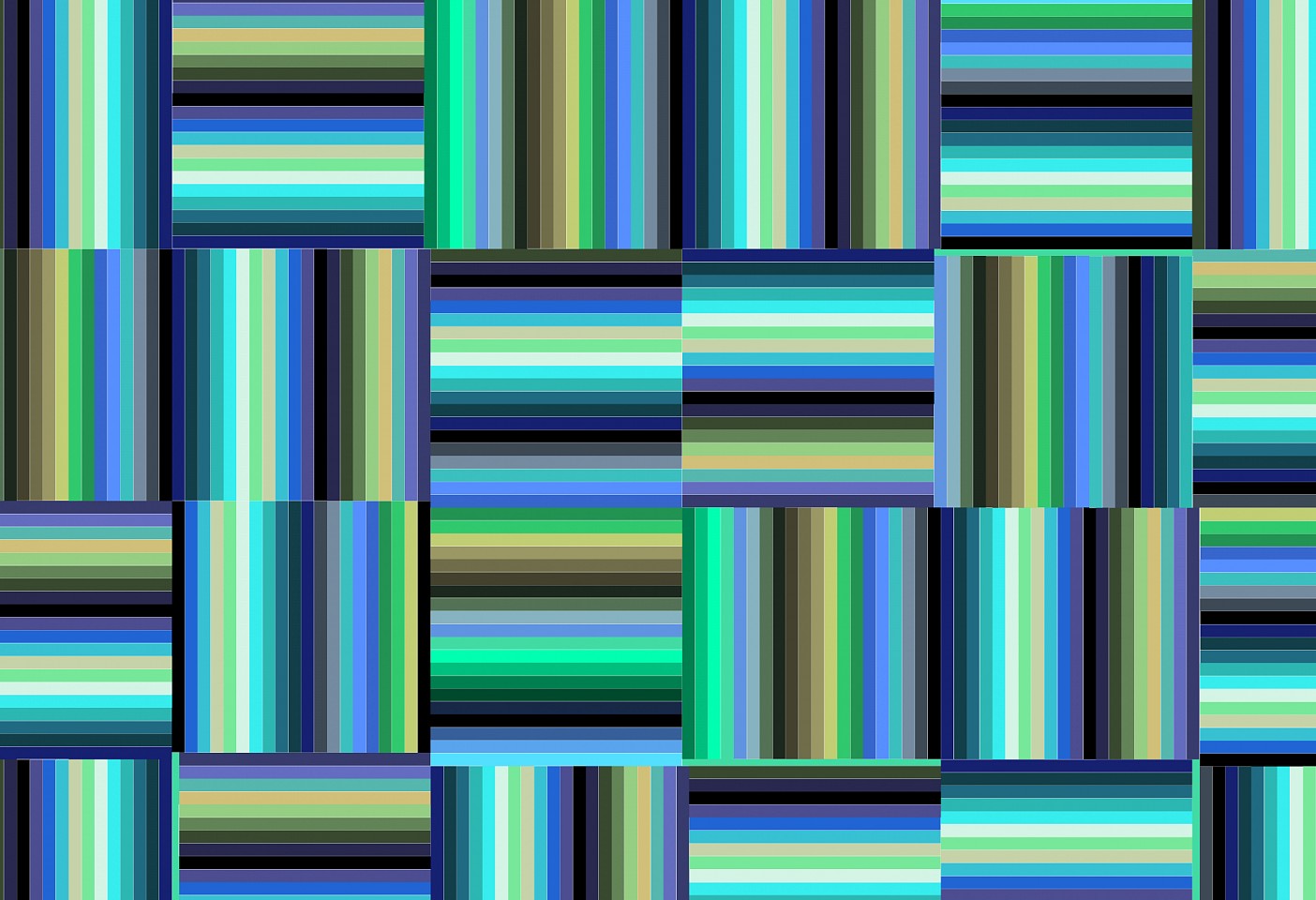 Dane Albert, Color Bars #14, 2023
Acrylic on canvas (Concept) © 2024 Dane Albert, 48 x 72 in. (121.9 x 182.9 cm)
Series of colored lines and shapes in multiple configurations
DA.2023.bars-014