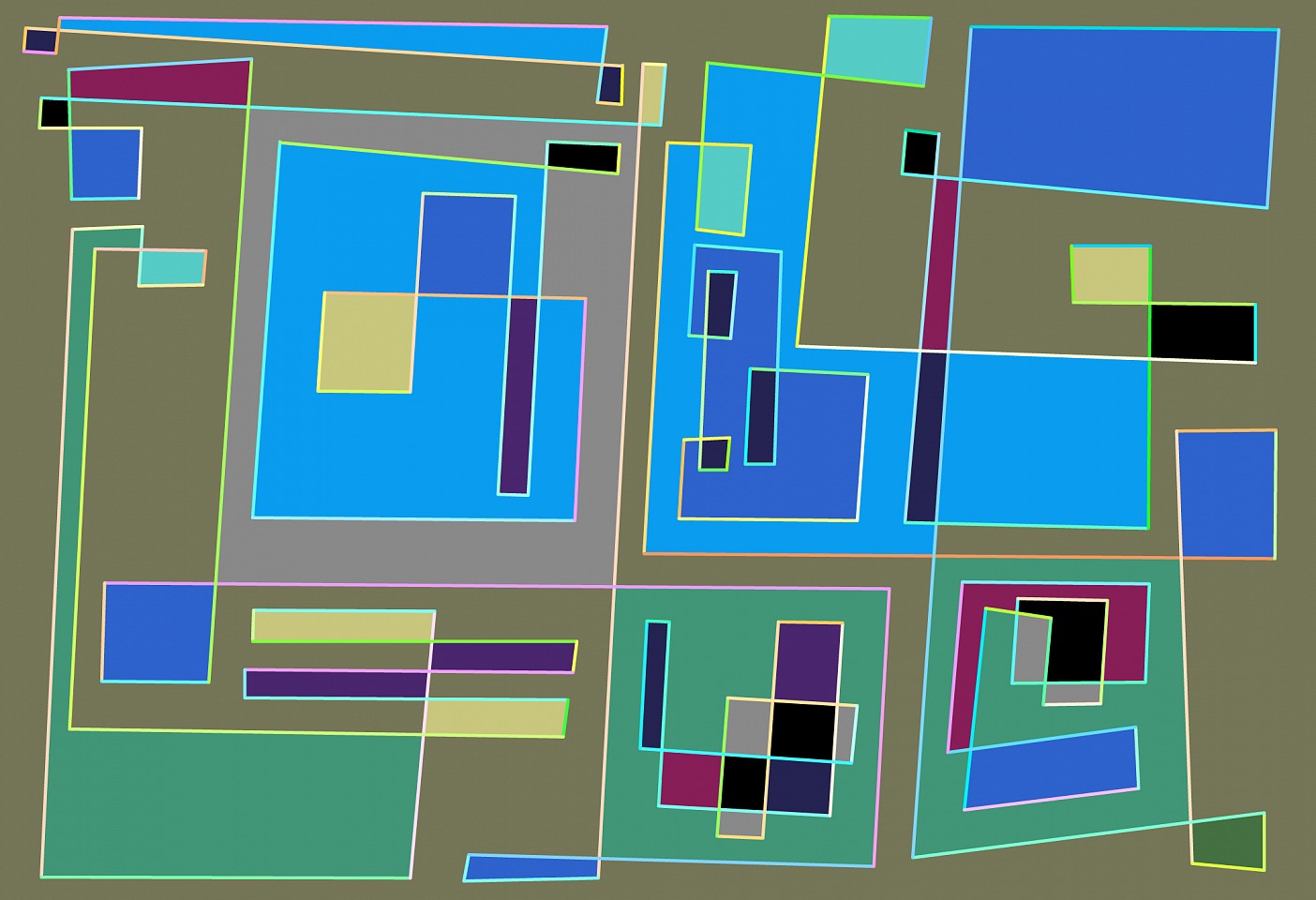 Dane Albert, Color Sticks #27 Night, 2023
Acrylic on canvas (Concept), 48 x 72 in. (121.9 x 182.9 cm)
Series of colored lines and shapes in multiple configurations
DA.2023.sticks-027-night