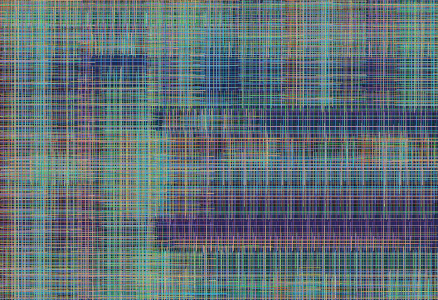 Dane Albert, Color Blocks #43 Night Lines, 2023
Acrylic on canvas (Concept) © 2024 Dane Albert, 48 x 72 in. (121.9 x 182.9 cm)
Series of colored blocks in multiple configurations
DA.cb-2023-043-night-lines