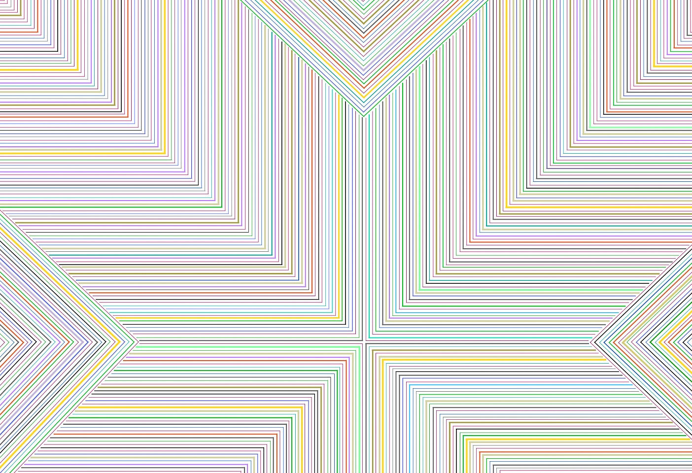 Dane Albert, Color Sticks #37, 2023
Acrylic on canvas (Concept) © 2024 Dane Albert, 48 x 72 in. (121.9 x 182.9 cm)
Series of colored lines and shapes in multiple configurations
DA.2023.sticks-037