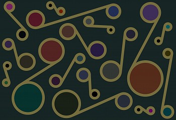 Dane Albert - C O L O R  S H A P E S: Shapes #16 Night, 2023