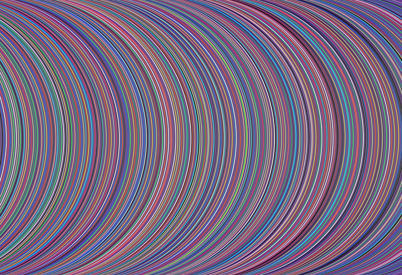 Dane Albert, Arcs #9 Dusk, 2023
Acrylic on canvas (Concept) © 2024 Dane Albert, 48 x 72 in. (121.9 x 182.9 cm)
Series of colored lines and shapes in multiple configurations
DA.2023.arcs-009-dusk