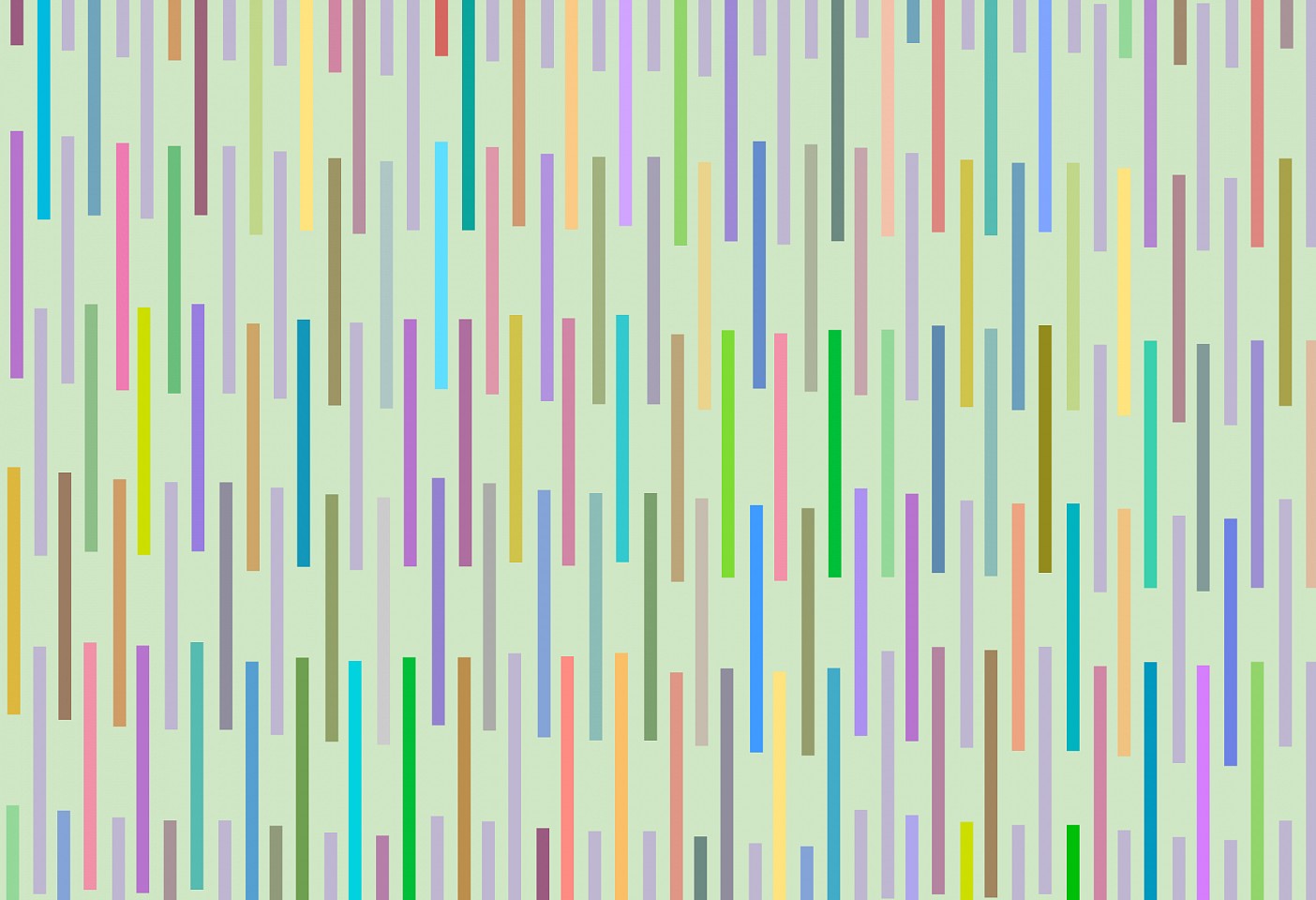 Dane Albert, Color Sticks #41 Dusk, 2023
Acrylic on canvas (Concept), 48 x 72 in. (121.9 x 182.9 cm)
Series of colored lines and shapes in multiple configurations
DA.2023.sticks-041-dusk