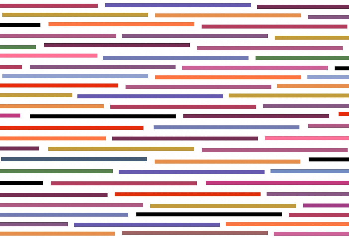 Dane Albert, Color Bars #23, 2024
Acrylic on canvas (Concept) © 2024 Dane Albert, 48 x 72 in. (121.9 x 182.9 cm)
Series of colored lines and shapes in multiple configurations
DA.2024.bars-023