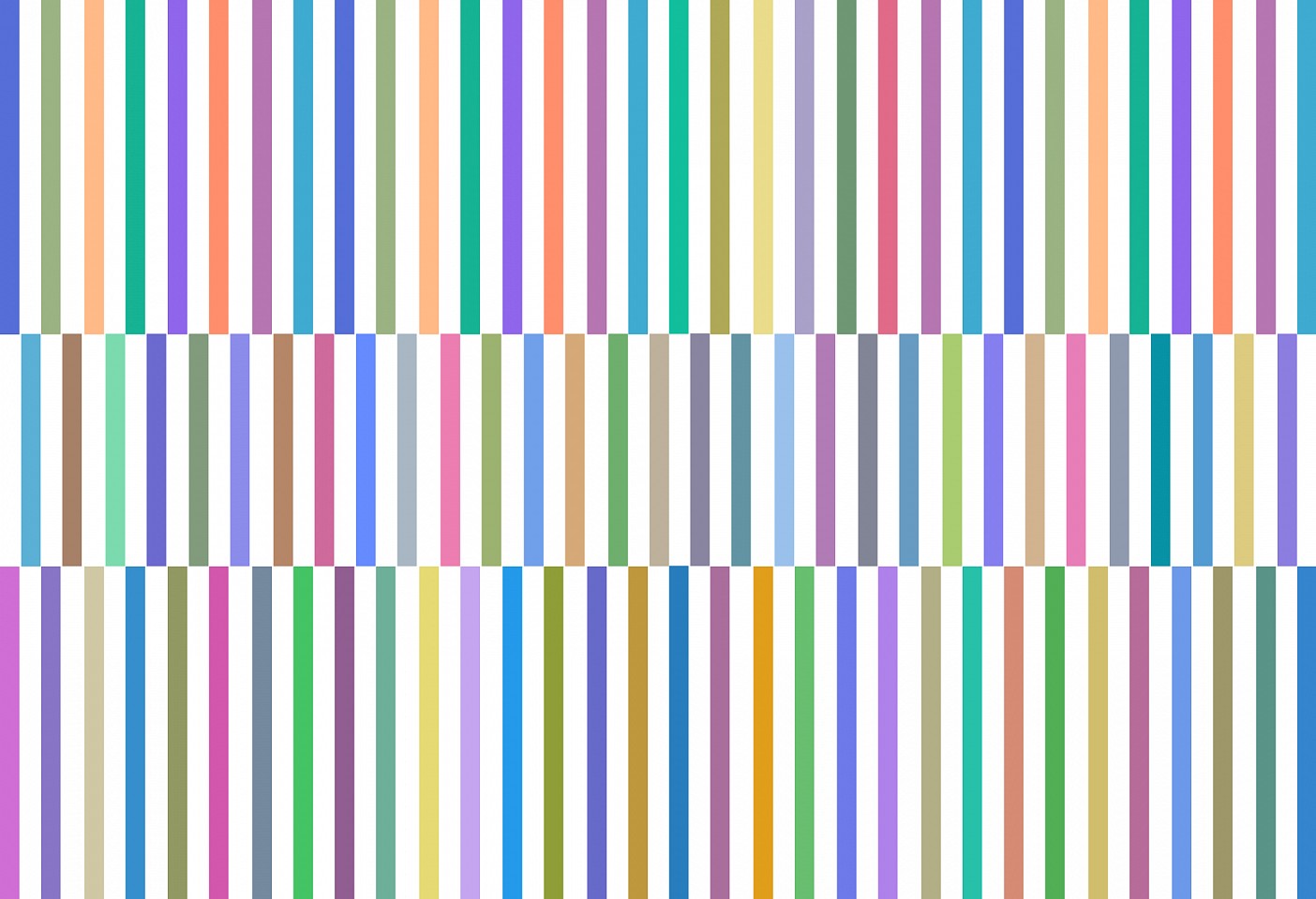 Dane Albert, Color Bars #26, 2024
Acrylic on canvas (Concept) © 2024 Dane Albert, 48 x 72 in. (121.9 x 182.9 cm)
Series of colored lines and shapes in multiple configurations
DA.2024.bars-026