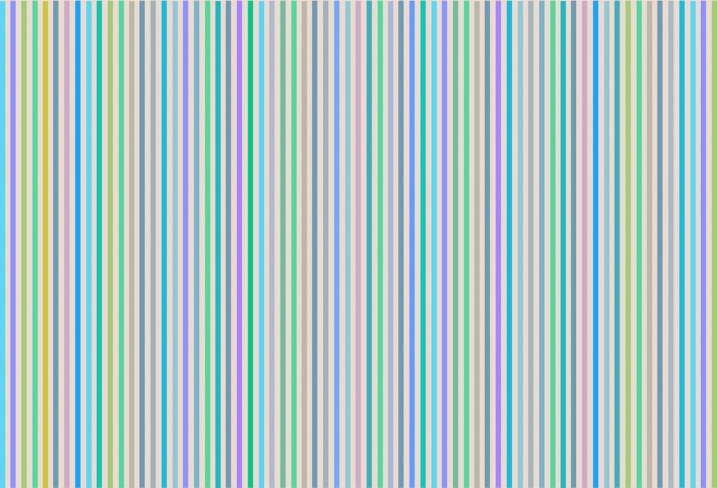 Dane Albert, Color Bars #29 Dusk, 2024
Acrylic on canvas (Concept) © 2024 Dane Albert, 48 x 72 in. (121.9 x 182.9 cm)
Series of colored lines and shapes in multiple configurations
DA.2024.bars-029-dusk