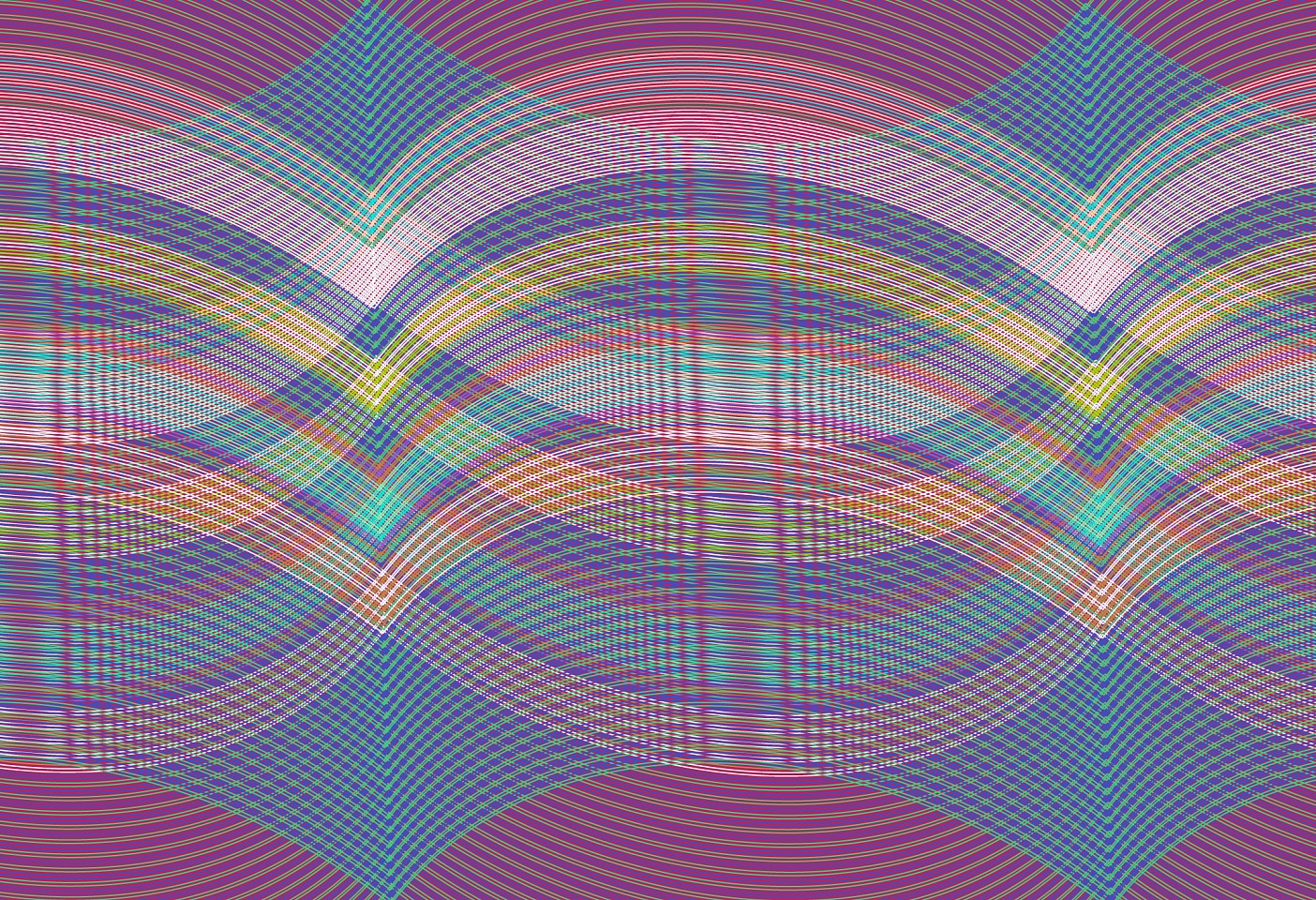 Dane Albert, Arcs #14 Dusk, 2024
Acrylic on canvas (Concept) © 2024 Dane Albert, 48 x 72 in. (121.9 x 182.9 cm)
Series of colored lines and shapes in multiple configurations
DA.2024.arcs-014-dusk