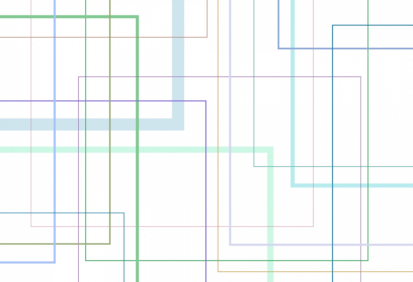 Dane Albert, Color Blocks #61 Lines, 2024
Acrylic on canvas (Concept) © 2024 Dane Albert, 48 x 72 in. (121.9 x 182.9 cm)
Series of colored blocks in multiple configurations
DA.cb-2024-061-lines