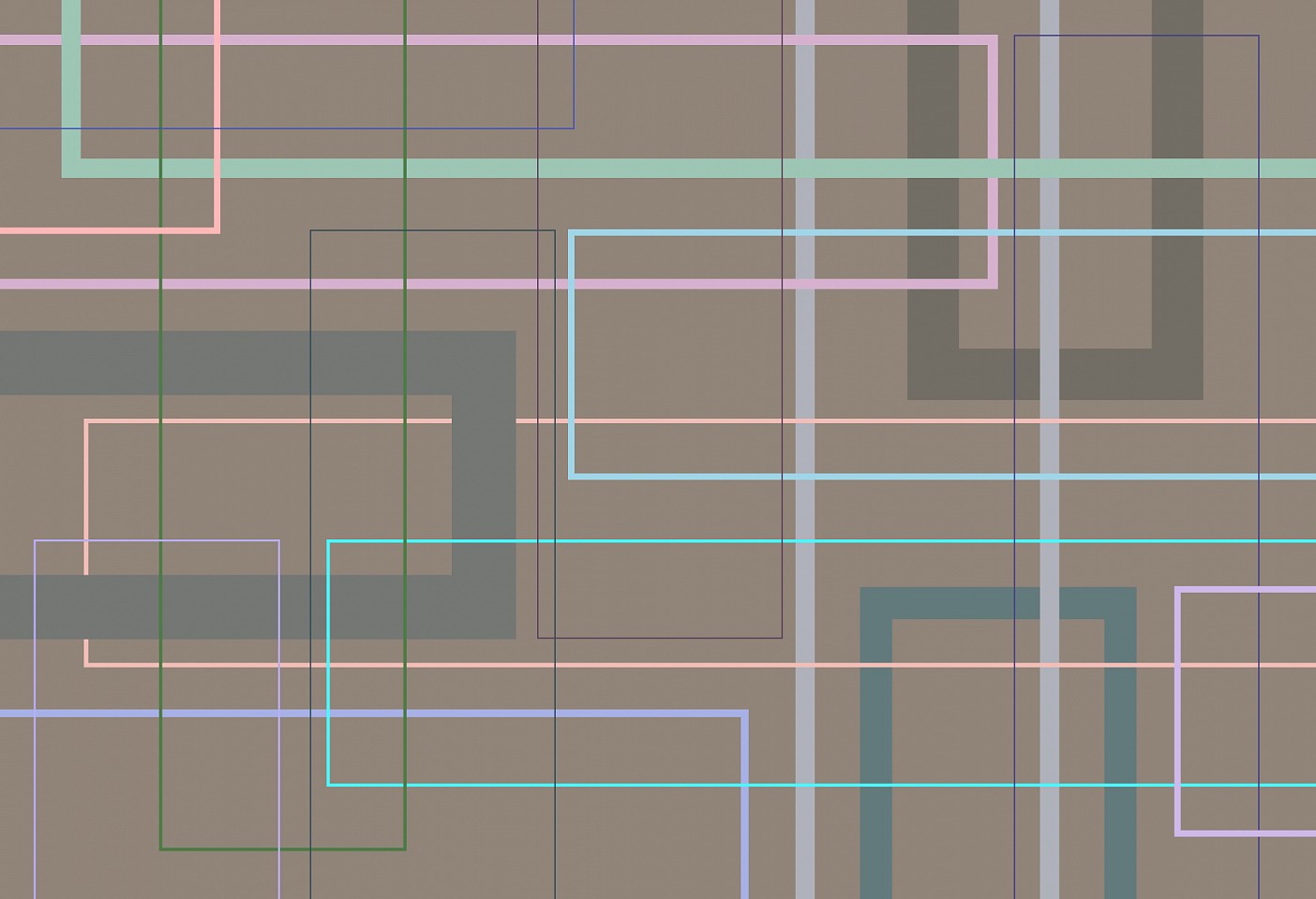 Dane Albert, Color Blocks #67 Night Lines, 2024
Acrylic on canvas (Concept), 48 x 72 in. (121.9 x 182.9 cm)
Series of colored blocks in multiple configurations
DA.cb-2024-067-night-lines