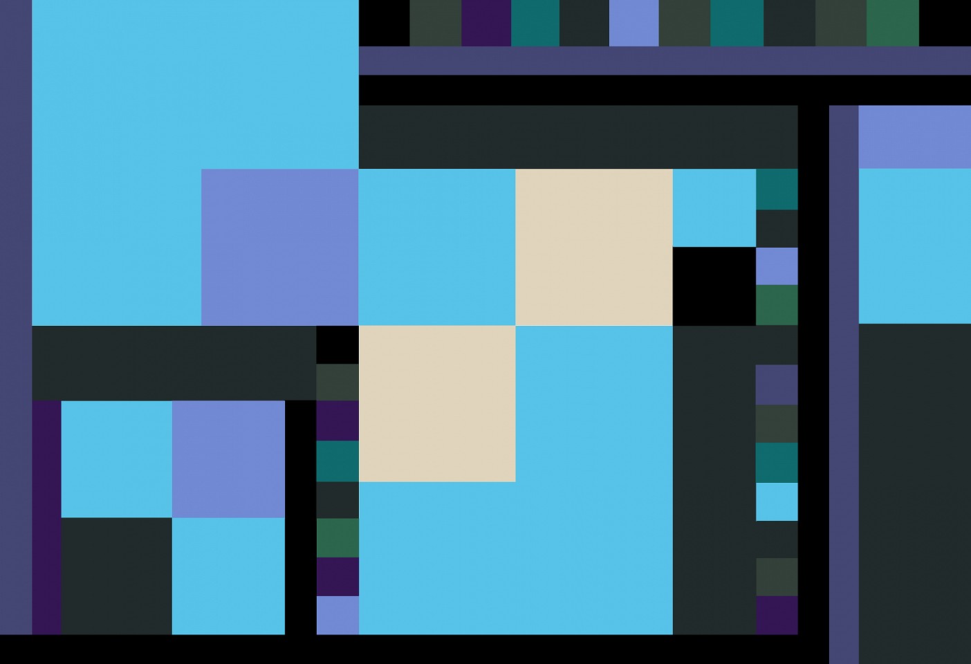 Dane Albert, Color Blocks #89, 2024
Enamel on aluminum (Concept), 48 x 72 in. (121.9 x 182.9 cm)
Series of colored blocks in multiple configurations
DA.cb-2024-089
