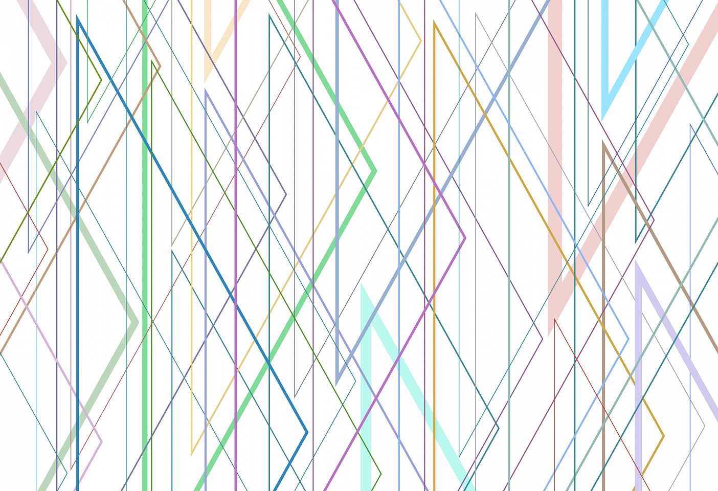 Dane Albert, Polygons #47 Lines, 2024
Enamel on aluminum (Concept), 48 x 72 in. (121.9 x 182.9 cm)
Series of colored lines and shapes in multiple configurations
DA.2024.polygon-047-lines