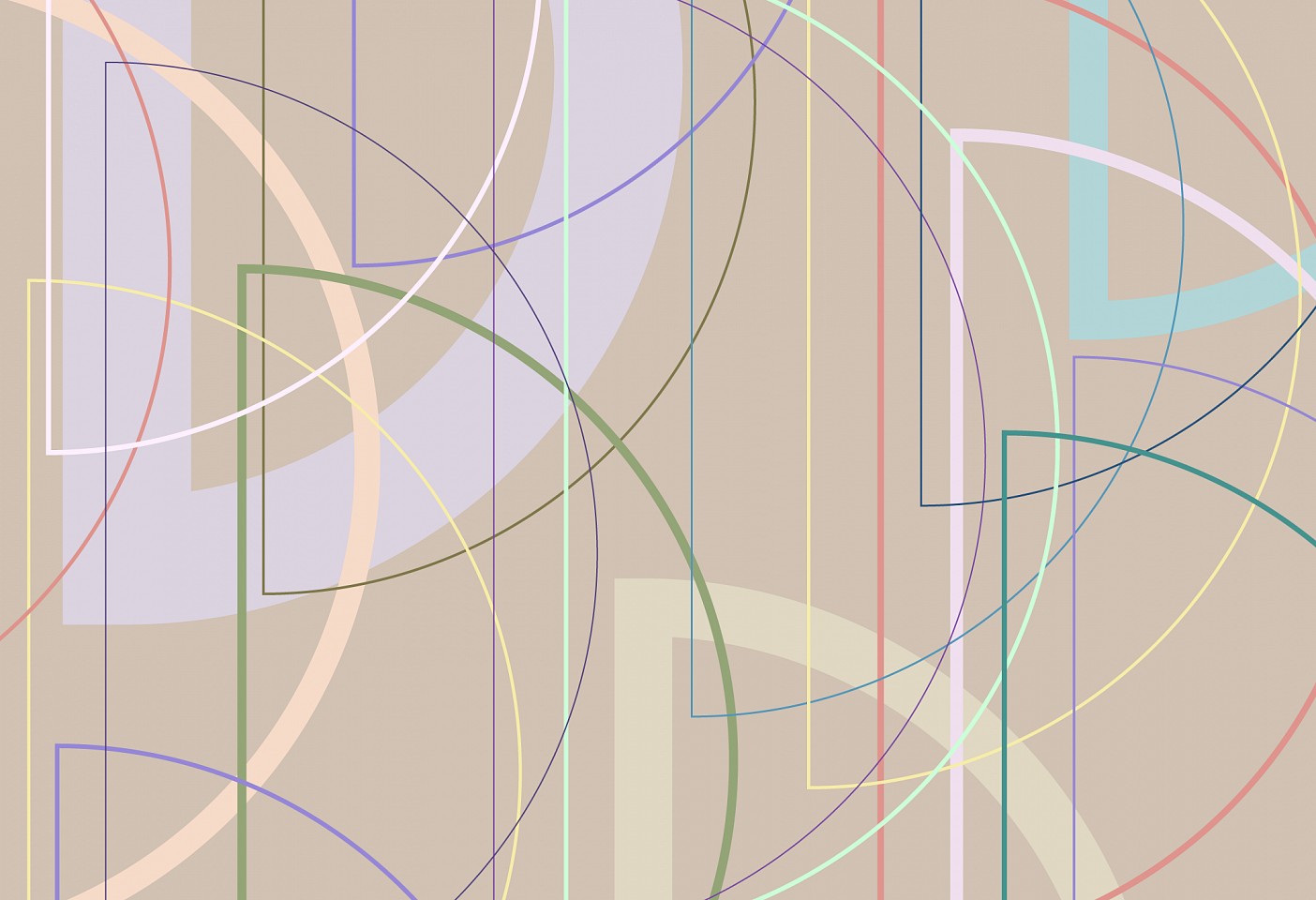 Dane Albert, Shapes #59 Dusk Lines, 2024
Enamel on aluminum (Concept), 48 x 72 in. (121.9 x 182.9 cm)
Series of colored lines and shapes in multiple configurations
DA.2024.shapes-059-dusk-lines