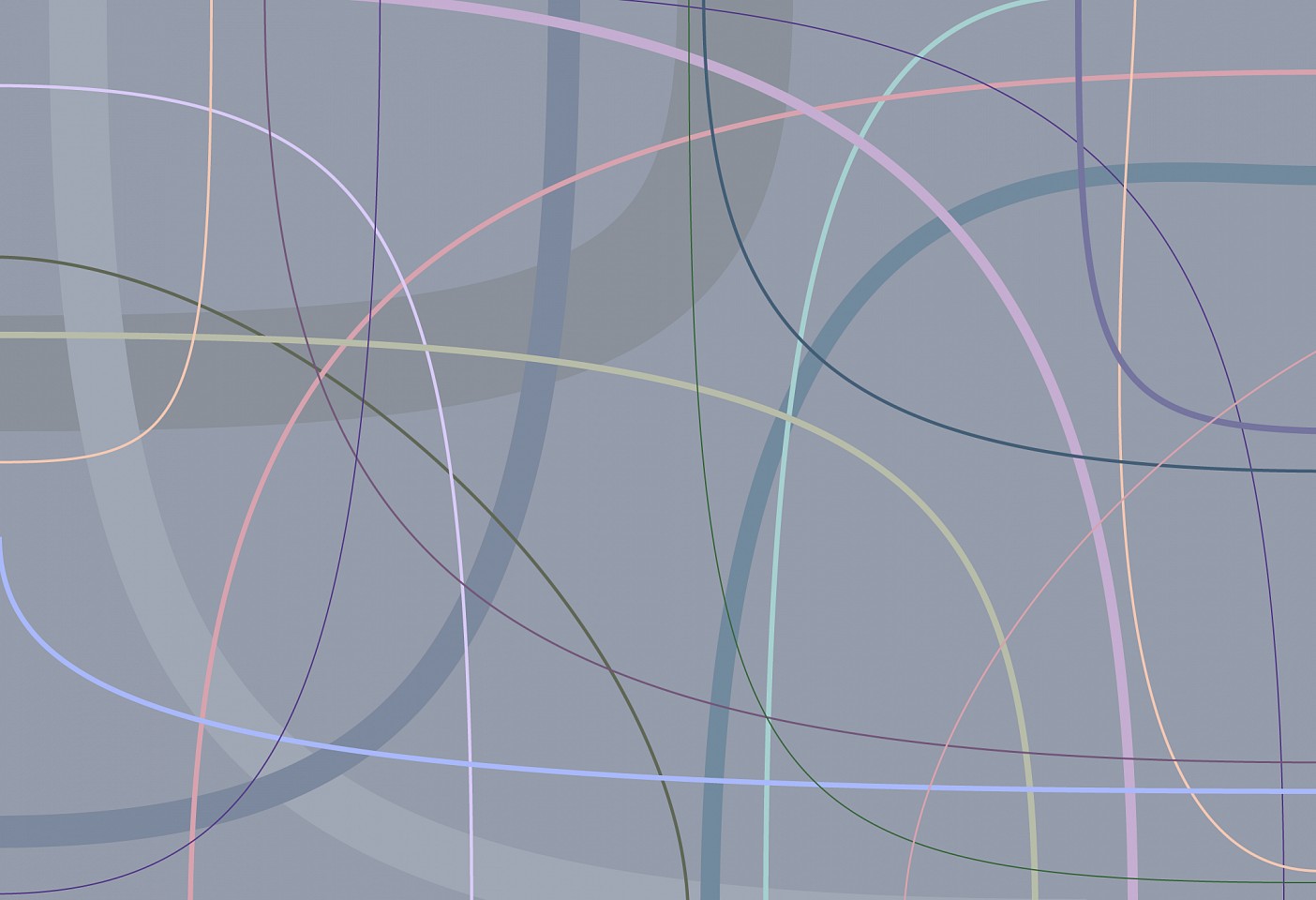 Dane Albert, Arcs #24 Dusk, 2024
Enamel on aluminum (Concept), 48 x 72 in. (121.9 x 182.9 cm)
Series of colored lines and shapes in multiple configurations
DA.2024.arcs-024-dusk