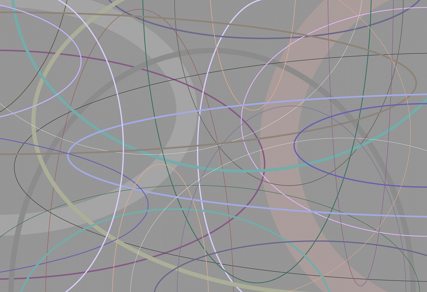 Dane Albert, Arcs #26 Dusk, 2024
Enamel on aluminum (Concept), 48 x 72 in. (121.9 x 182.9 cm)
Series of colored lines and shapes in multiple configurations
DA.2024.arcs-026-dusk