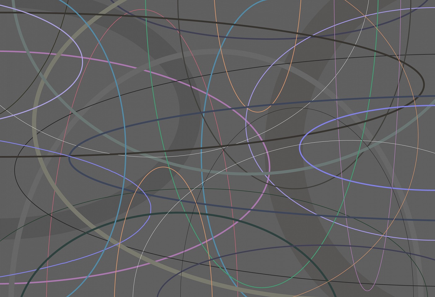 Dane Albert, Arcs #26 Night, 2024
Enamel on aluminum (Concept), 48 x 72 in. (121.9 x 182.9 cm)
Series of colored lines and shapes in multiple configurations
DA.2024.arcs-026-night