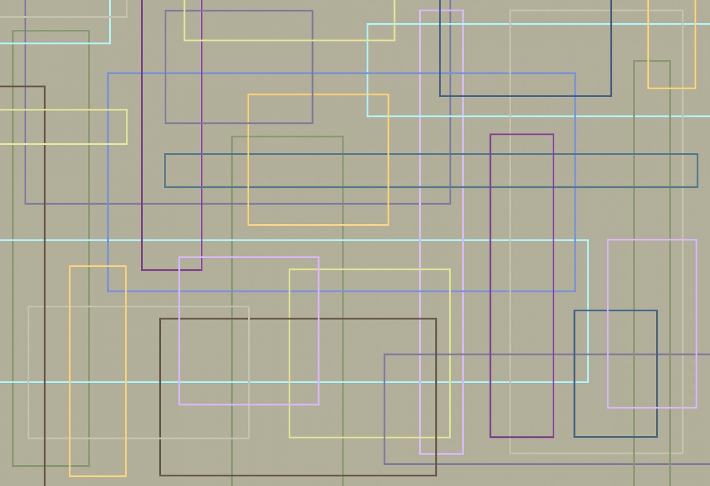 Dane Albert, Color Blocks #95 Dusk Lines, 2025
Enamel on aluminum (Concept), 48 x 72 in. (121.9 x 182.9 cm)
Series of colored blocks in multiple configurations
DA.cb-2025-095-dusk-lines