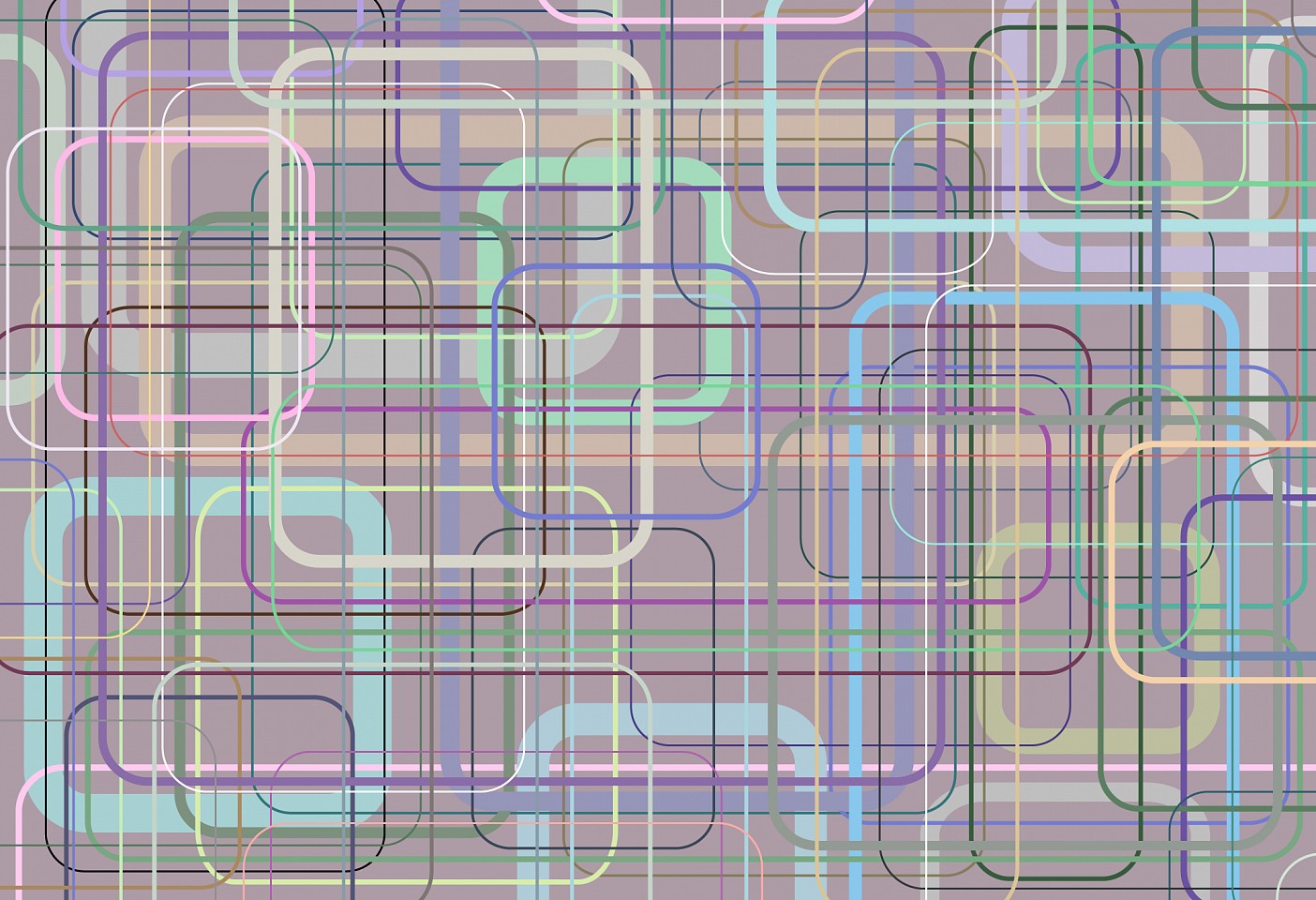 Dane Albert, Color Bars #53 Dusk Lines 2, 2025
Enamel on aluminum (Concept), 48 x 72 in. (121.9 x 182.9 cm)
Series of colored lines and shapes in multiple configurations
DA.2025.bars-053-dusk2-lines