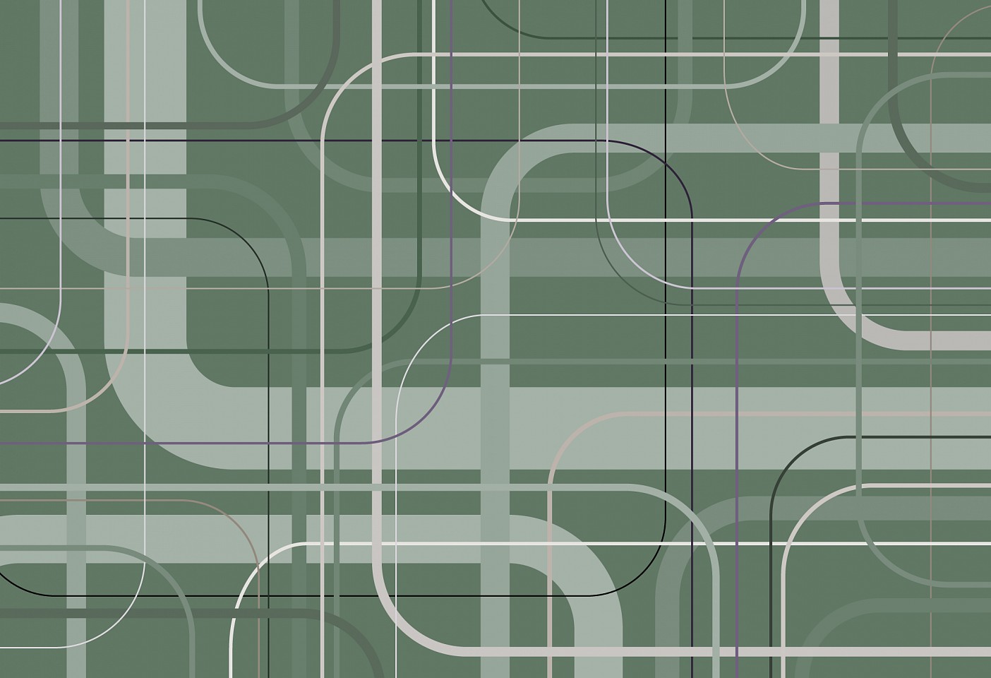 Dane Albert, Color Bars #56 Night Lines (mono), 2025
Enamel on aluminum (Concept), 48 x 72 in. (121.9 x 182.9 cm)
Series of colored lines and shapes in multiple configurations
DA.2025.bars-056-night-lines-mono