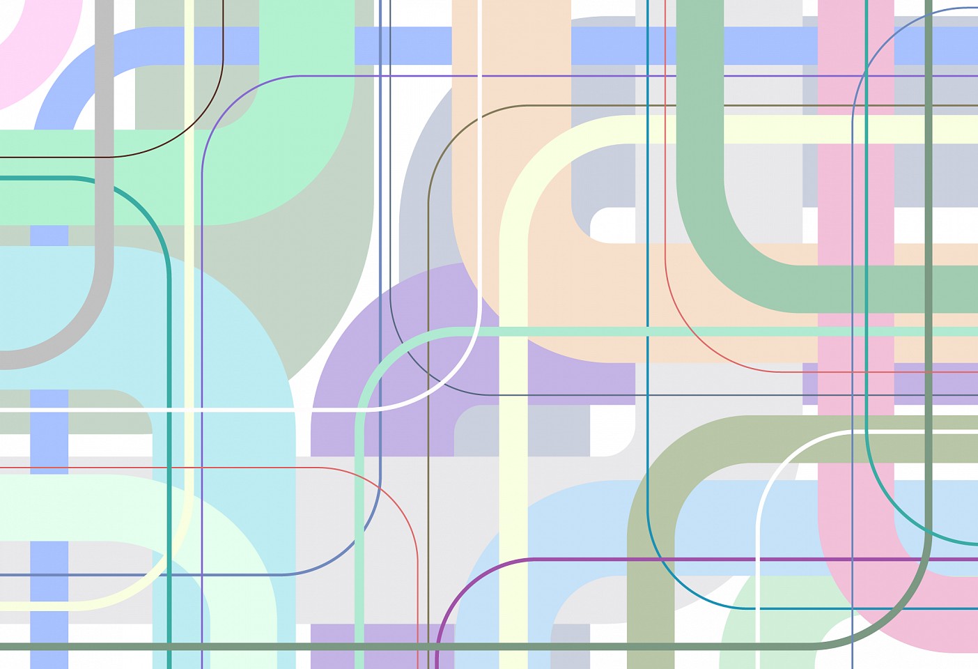 Dane Albert, Color Bars #57 Lines, 2025
Enamel on aluminum (Concept), 48 x 72 in. (121.9 x 182.9 cm)
Series of colored lines and shapes in multiple configurations
DA.2025.bars-057-lines